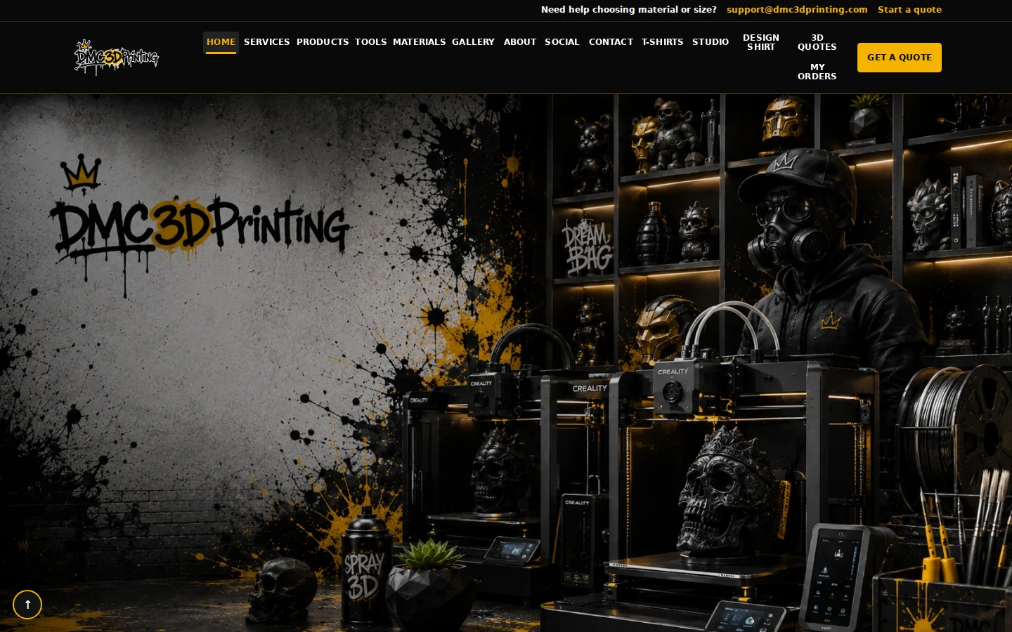 DMC3DPrinting — Homepage preview